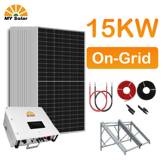 Off Grid Solar Energy System Complete Kit 15KW Solar Power System Ամբողջական փաթեթ տան համար